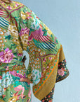 Giulia — Ensemble kimono court & pantalon fluide imprimé - Éveil Botanique