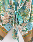 Giulia – Bleu ciel : Kimono court d’été, léger et élégant