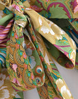 Giulia – Vert rose : Kimono court d’été, léger et élégant