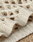 Soléa — Robe de plage dorée en maille légère