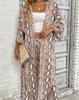 Naïa — Ensemble kimono & pantalon fluide imprimé - Venin sauvage