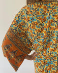 Sienna – Éclat mandarine : Kimono long bohème, fluide et élégant en toute occasion