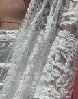 Romy - Kimono long en broderie dentelle, élégance et légèreté