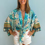 Giulia – Bleu ciel : Kimono court d’été, léger et élégant