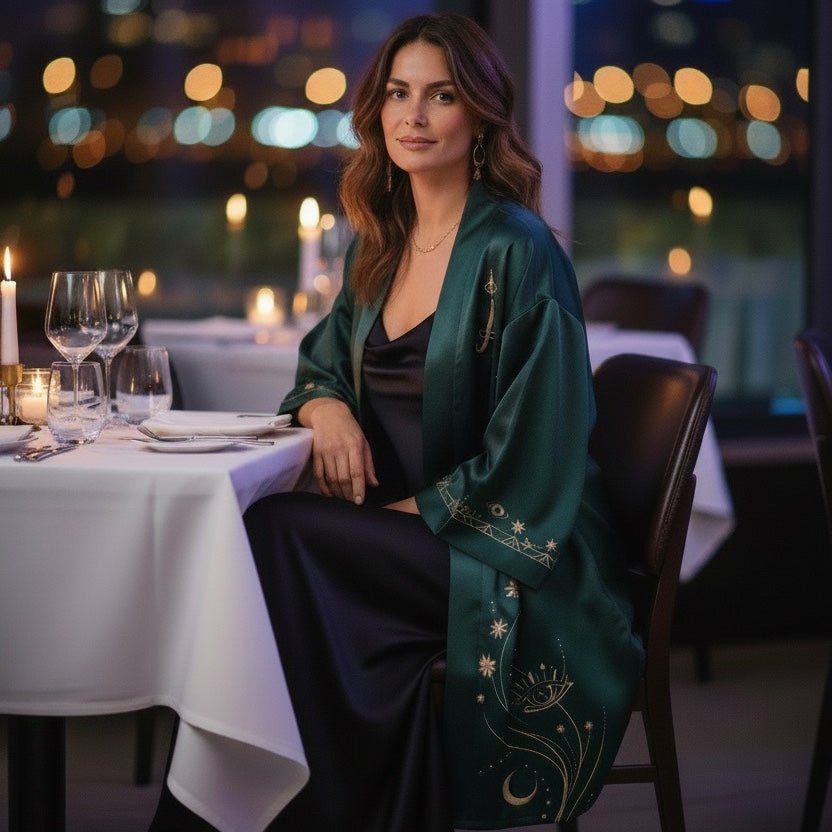 Tirta – Spiritual Edition : Kimono mi - long en soie - Amboria