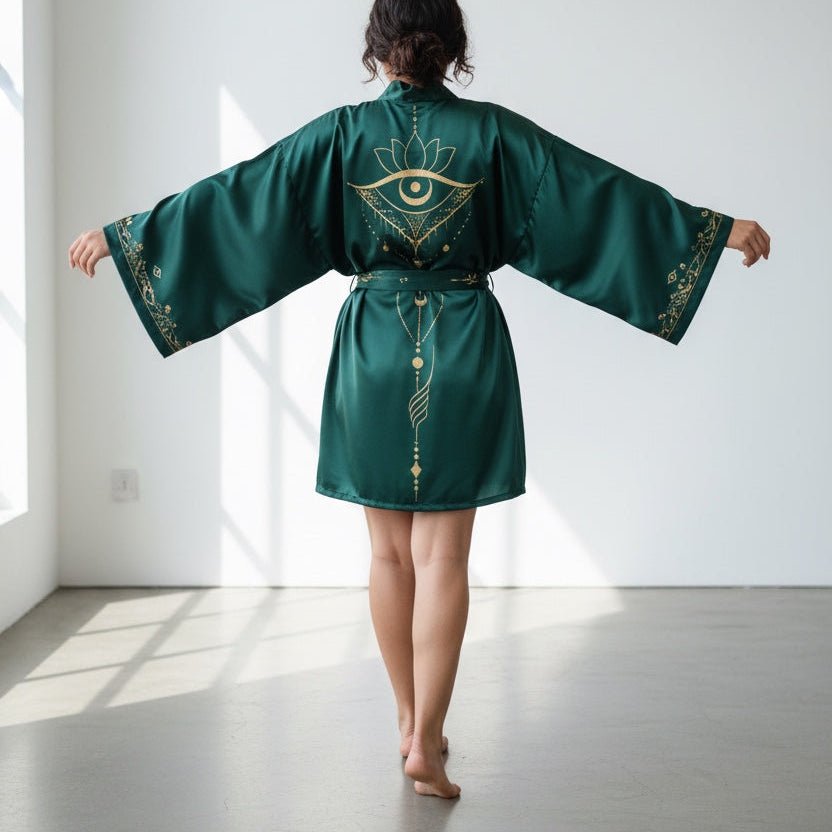 Tirta – Spiritual Edition : Kimono mi - long en soie - Amboria